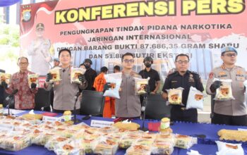 Kapolda Riau Mengapresiasi Kapolres Bengkalis atas Pengungkapan Peredaran Narkoba Jaringan Internasional