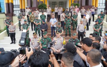 Perkuat Sinergitas TNI-Polri, Danrem 031/WB dampingi Pangdam I/BB Kunjungi Polda Riau