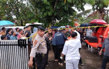 Sat Reskrim Polres Kuansing Olah TKP Dugaan Pembunuhan di Perumahan Griya Sinambek