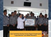 Lapas Narkotika Rumbai Terima Piagam Penghargaan “Lapas Bersinar” dari BNNK Pekanbaru