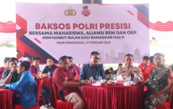 Kapolres Rokan Hulu Bersama Mahasiswa Dan OKP Gelar Bakti Sosial Sambut Bulan Suci Ramadhan