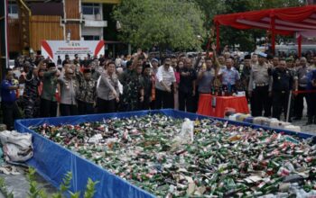 Polda Riau Musnahkan Ribuan Barang Bukti Hasil Operasi KRYD Jelang Ramadhan
