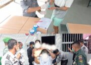 Terus Pastikan Ramadhan Berjalan Tertib, Lapas Pasir Pangaraian Geledah & Tes Urine WBP Bersama TNI