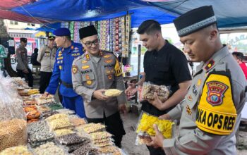 Kapolres Bengkalis Laksanakan Patroli Dialogis di Pasar Ramadhan, Wujudkan Keamanan dan Kedekatan dengan Masyarakat