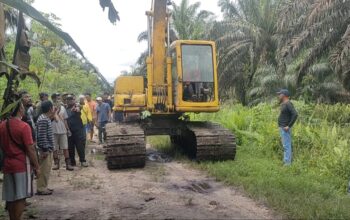 Ratusan Petani Dari Desa Pantai Raja dan Bangun Sari, Kompak Usir dan Tahan Alat Berat Milik Hanafi Cs