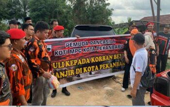 Peduli Sesama, Koti Pemuda Pancasila Kota Pekanbaru salurkan Sembako Untuk Korban Banjir