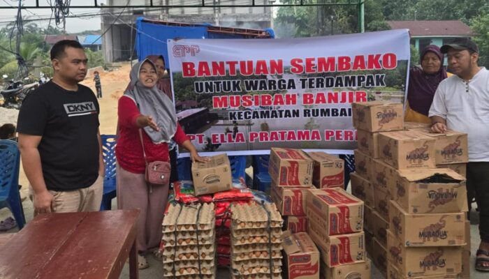 PT. EPP Peduli Banjir: Salurkan Bantuan Sembako Untuk Warga Pekanbaru