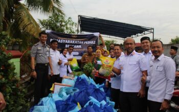 Pemasyarakatan Peduli Korban Bencana, Jajaran Kanwil Ditjenpas Riau dan UPT Pemasyarakatan Se-Pekanbaru Gelar Bakti Sosial Untuk Korban Banjir Rumbai