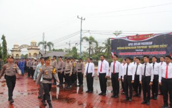 Polres Bengkalis Gelar Apel Gelar Pasukan Operasi Ketupat Lancang Kuning Tahun 2025