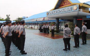 Lapas Pekanbaru Laksanakan Apel Pagi Perdana Pasca Libur Hari Raya Idul Fitri 1446 H
