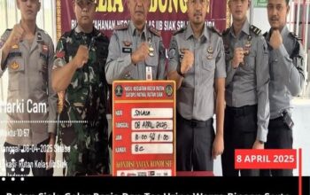 Rutan Siak Gelar Razia Dan Tes Urine Warga Binaan Serta Pegawai Pasca Lebaran Idul Fitri 1446 H