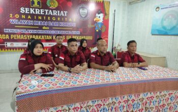 Semangat Baru Pasca Idul Fitri, Lapas Pekanbaru Ikuti Halal Bihalal Bersama Dirjenpas