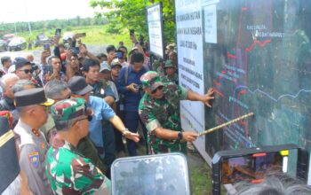 Irdam I/BB Dampingi Kasum TNI Dalam Penyerahan dan Penandatanganan Lahan PT. Torganda di Paluta