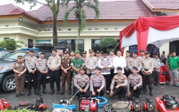 Polres Pelalawan gelar Peralatan dan Apel Kesiapsiagaan Penanganan Karhutla Tahun 2025