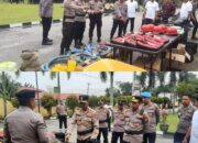 Kapolres Kampar Cek Kesiapan Alat Karhutla, Siap Tangani Bencana Kebakaran Hutan dan Lahan, Ajak Masyarakat Jaga Hutan dan Alam