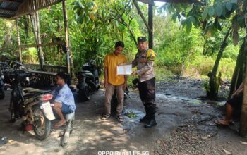 Polsek Kuantan Mudik Lakukan Giat Preemtif dan Preventif Cegah Karhutla di Desa Banjar Padang