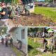 TMMD ke-124 Kodim 0320 Dumai Sasar Kebersihan Lingkungan, Pasar Minggu Bukit Kayu Kapur Bersih Bersama TNI dan Warga