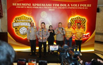Hadiri Seremoni Apresiasi Tim Voli, Kapolri: Terus Bawa Harum Nama Institusi