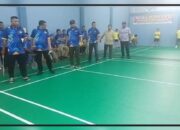 Sambut HUT Bhayangkara ke 79, Kapolsek Tapung Resmi Buka Turnamen Badminton Kapolsek Tapung CUP l 2025, se Tapung Raya