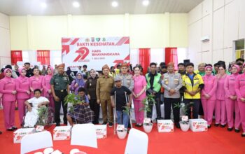 Polda Riau Gelar Bakti Kesehatan Dalam rangka Menyambut HUT Bhayangkara ke-79
