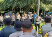 Kapolres Kuansing Pimpin Apel Pengamanan Pacu Jalur Rayon II di Hulu Kuantan