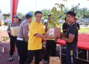 Tingkatkan Sinergitas TNI-Polri-Kejaksaan dan Pemda, Polres Rohul dan Polsek Jajaran Gelar Semarak Bhayangkara dengan Olahraga Bersama