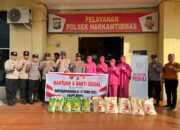 Polsek Dumai Kota Bersama Bhayangkari Melaksanakan Kegiatan Penyaluran Bantuan dan Bakti Sosial Dalam Rangka Hari Bhayangkara ke-79