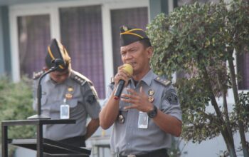 Apel Pagi, Pemimpin Apel Himbau Untuk Tetap Semangat Dalam Bertugas