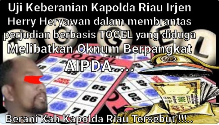 MENGHEBOHKAN !!! Praktek Perjudian Diduga Melibatkan Oknum APH Polres Rohil, Masyarakat Mulai Resah
