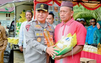 Kapolda Riau dan Gubernur Riau Laksanakan Kunjungan Kerja ke Desa Cingam Kecamatan Rupat