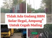 Warga Bantah Isu Gudang Solar Ilegal, Ampang-Ampang Dipasang untuk Cegah Pencurian