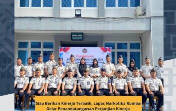 Siap Berikan Kinerja Terbaik, Lapas Narkotika Rumbai Gelar Penandatanganan Perjanjian Kinerja Tahun 2026