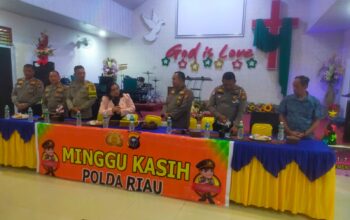 Minggu Kasih Polda Riau Bersama Polresta Pekanbaru, Pererat Silaturahmi dan Sampaikan Pesan Kamtibmas di Rumbai Barat