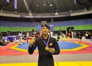 PETARUNG BRIMOB RIAU,BRIPDA AL AMIN SEPTU KELANA RAIH EMAS DI RIAU NATIONAL TAEKWONDO CHAMPIONSHIP 2026