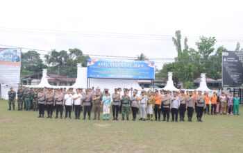 Polres Kampar Laksanakan Apel Gelar Pasukan Operasi Keselamatan Lancang Kuning 2026