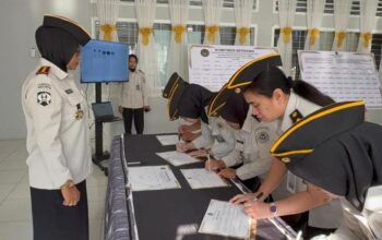 Lapas Perempuan Pekanbaru Laksanakan Penandatanganan Komitmen Bersama dan Pakta Integritas Tahun 2026