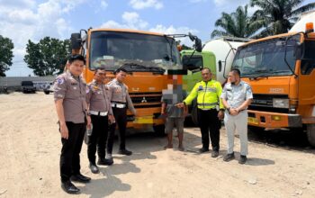 Satlantas Polres Kampar Berhasil Amankan Sopir Tabrak Lari Kurang Dari 24 Jam Di Desa Kota Perambanan 