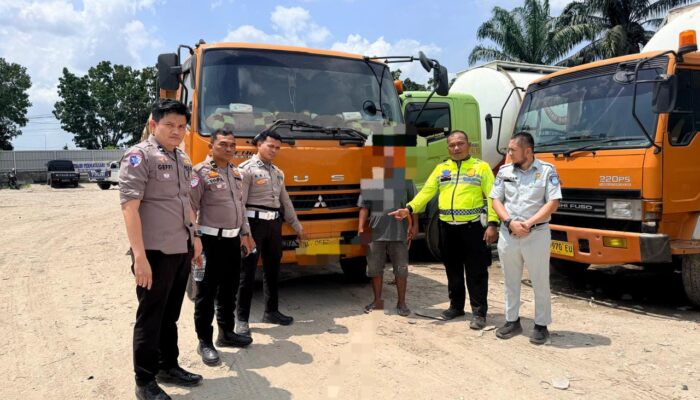 Satlantas Polres Kampar Berhasil Amankan Sopir Tabrak Lari Kurang Dari 24 Jam Di Desa Kota Perambanan 