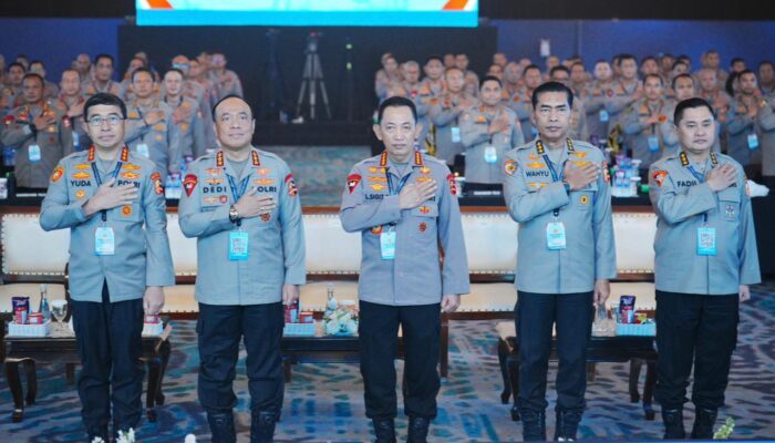 Beri Arahan di Rapim Polri, Kapolri Tegaskan Dukung-Kawal Penuh Program Pemerintah