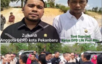 DPD LIN Provinsi Riau Toni Supriadi Bersama Anggota DPRD Kota Pekanbaru Melaksanakan Sidak Ke Lokasi Muara Fajar Sengketa Lahan Tol
