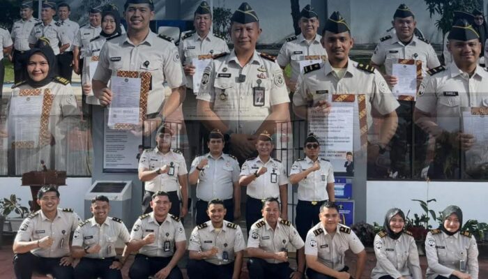 Perkuat Integritas dan Profesionalisme ASN, Karutan Padang Pimpin Pelantikan Kenaikan Pangkat