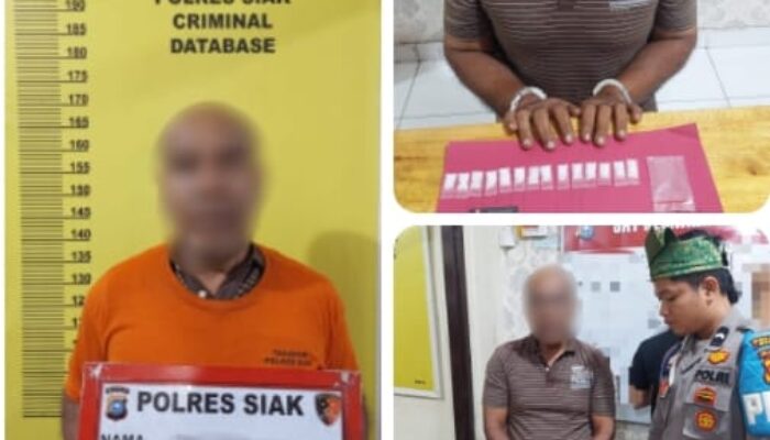 Satresnarkoba Polres Siak Ringkus Bandar Sabu 6,09 Gram di Sabak Auh