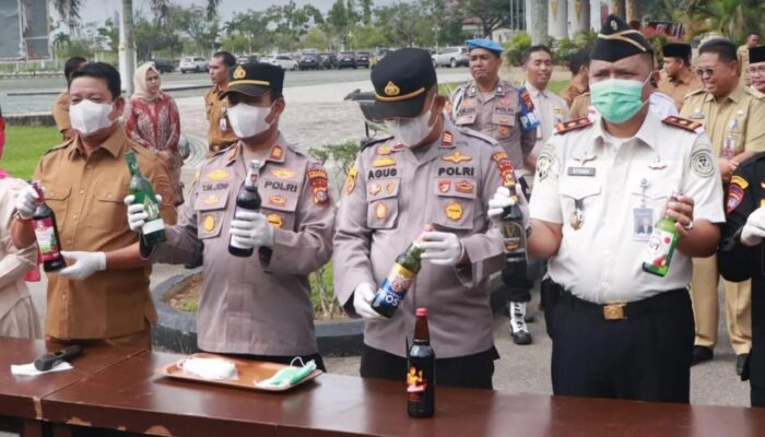 Sinergi Forkopimda: Kalapas Pasir Pangarayan Hadiri Pemusnahan Barang Bukti Hasil Penegakan Perda 2025