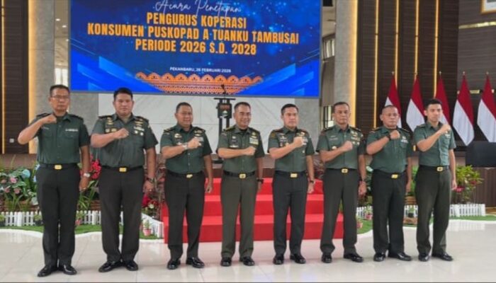 Kodam XIX/Tuanku Tambusai Tetapkan Pengurus Puskopad A Periode 2026–2028