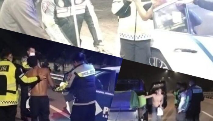 Viral..!! Supir Pickup Berkendara Dalam Keadaan Sakit, Anggota Ditlantas Polda Riau Berikan Pertolongan Menuju Rumah Sakit