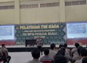 Kabag Ops Brimob Polda Riau Bekali Tim RAGA Materi Perkap 1/2009 di SPN