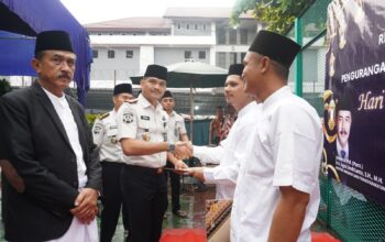 Penuh Khidmat, Rutan Pekanbaru Gelar Salat Id dan Serahkan Remisi untuk 885 Warga Binaan