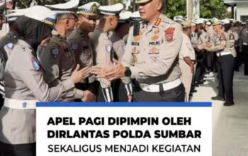 Apel Pagi Dirlantas Polda Sumbar Berlangsung Khidmat, Pererat Silaturahmi Melalui Halal Bihalal