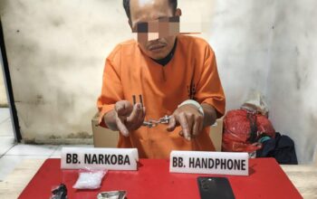 Satresnarkoba Polres Kampar Tangkap Pelaku Narkoba di Desa Pantai Cermin
