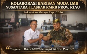 Kolabs Barisan Muda LMB Nusantara Bersama Laskar RMRB Sukseskan Melayu Expo Nusantara 2026, Ukir Rekor MURI Bertanjak 10.000 Peserta
